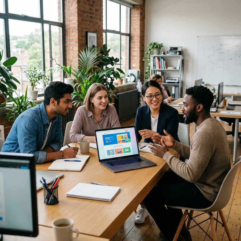 BLACKFOX Labs team building a website for a client